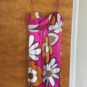 Cache Strapless retro cocktail dress